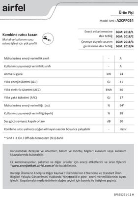 Airfel Maestro Smart Wifi 24/24 Kw 20000 Kcal Tam Yoğuşmalı Kombi - 5