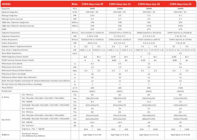 Copa (Montaj Dahil) Naya Line R32 18000 Btu A++ Dc İnverter Klima - 5