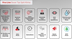 Copa (Montaj Dahil) Viva Line R32 24000 Btu A++ Dc İnverter Klima - 3