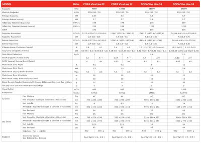 Copa (Montaj Dahil) Viva Line R32 24000 Btu A++ Dc İnverter Klima - 4
