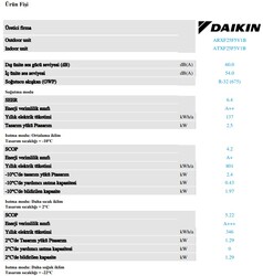 Daikin Siesta Sensira ATXF25F Wifi 9.000 Btu A++ İnverter Klima - 3