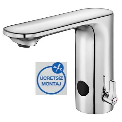 Eca Compact Krom Fotoselli Lavabo Bataryası Pilli 108108037 - 1