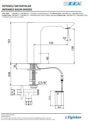 Eca Compact Krom Fotoselli Lavabo Bataryası Pilli 108108037 - 4