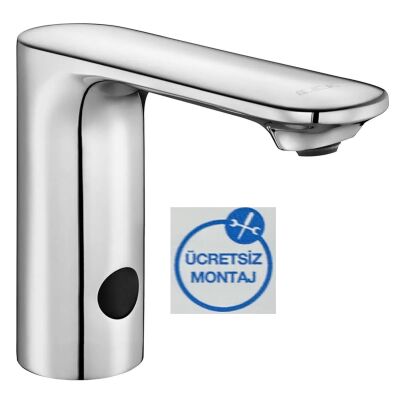 Eca Compact Krom Fotoselli Lavabo Musluğu Elektrikli 108108043 - 1