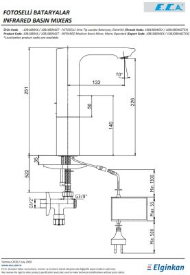 Eca Compact Krom Fotoselli Orta Boy Lav. Bat Elektrikli 108108046 - 3