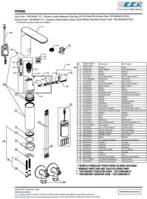 Eca Compact Krom Fotoselli Orta Boy Lav Bataryası Pilli 108108040 - 5