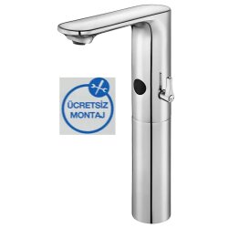 Eca Compact Krom Fotoselli Yüksek Tip Lavabo Bat. Pilli 108108036
