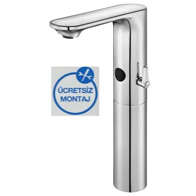 Eca Compact Krom Fotoselli Yüksek Tip Lavabo Bat. Pilli 108108036 - 1