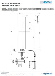 Eca Compact Krom Fotoselli Yüksek Tip Lavabo Bat. Pilli 108108036 - 4