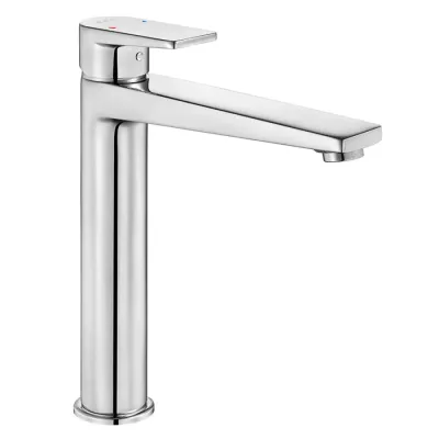 Eca Dalia Krom Kireç Kırıcılı Yüksek Tip Sabit Lavabo Bataryası - 1