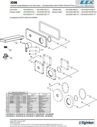 Eca İcon Krom Ank. Lavabo Batarya Sıva Üst Tek Rozet 102167601H-K - 3