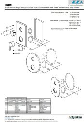 Eca İcon Krom Ankastre Banyo/Duş 3 Yollu Sıva Üstü 102167331H-K - 3