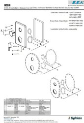 Eca İcon Krom Ankastre Banyo/Duş 2 Yollu Sıva Üstü 102167231H-KDE - 3