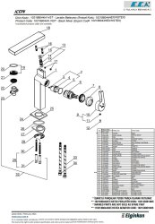 Eca İcon Yüksek Tip Kireç Kırıcılı Hygiene Plus Lavabo Bataryası - 3