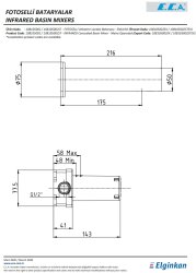 Eca Krom Fotoselli Ankastre Lavabo Bat Elektrik 108105002 Çift Su - 4