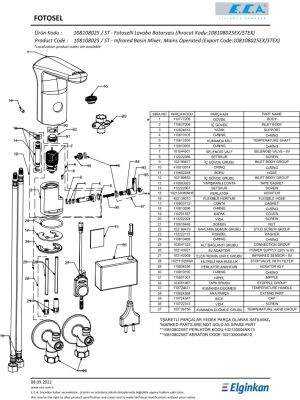Eca Krom Fotoselli Lavabo Batarya Elektrikli 108108025 Çift Su G. - 5
