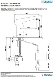 Eca Krom Fotoselli Lavabo Batarya Elektrikli 108108025 Çift Su G. - 4