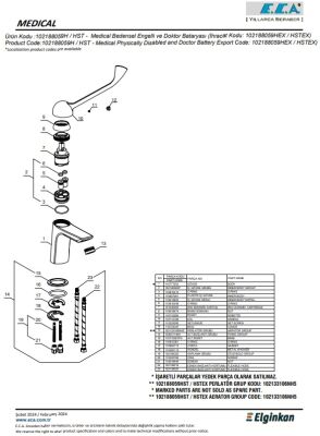 Eca Krom Medical Bedensel Eng. Doktor Lavabo Bataryası 102188059H - 4