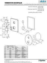 Eca Krom Termostatik Ank Banyo/Duş Bat 2 Yollu S.Ü. 102167216-KDE - 4