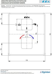 Eca Krom Termostatik Ank Banyo/Duş Bat 2 Yollu S.Ü. 102167216-KDE - 3