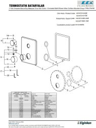 Eca Krom Termostatik Ank Banyo/Duş Bat. 2 Yollu S.Ü 102167215-KDE - 3