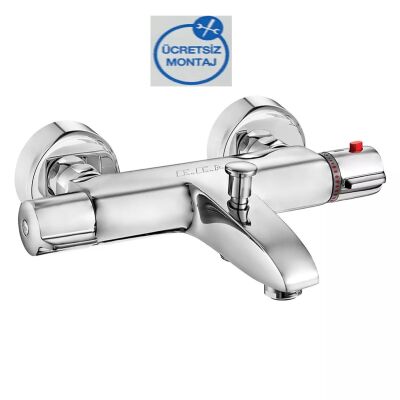 Eca Krom Termostatik Banyo Bataryası 102102340 Duş Seti Hariçtir - 1