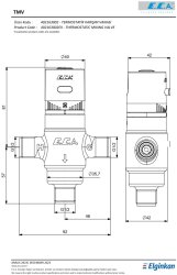 Eca Kumlu Krom Renkli Termostatik Karışım Vanası G 1/2" 402163002 - 3