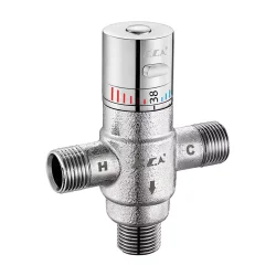 Eca Kumlu Krom Renkli Termostatik Karışım Vanası G 1/2" 402163002 - 2