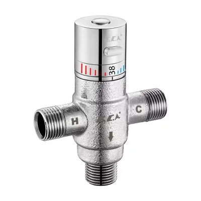 Eca Kumlu Krom Renkli Termostatik Karışım Vanası G 1/2" 402163002 - 2