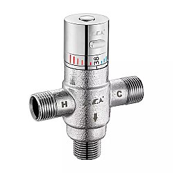 Eca Kumlu Krom Renkli Termostatik Karışım Vanası G 1/2" 402163002