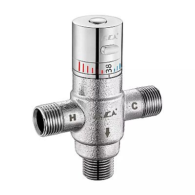 Eca Kumlu Krom Renkli Termostatik Karışım Vanası G 1/2" 402163002 - 1
