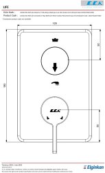 Eca Life Krom Ankastre Banyo/Duş 2 Yollu Sıva Üstü 102167222-KDE - 3