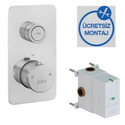 Eca Life Krom Termostatik Ank. Duş Batarya On/Off Buton 102101401