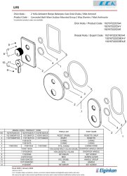 Eca Life Mat Antrasit Banyo/Duş 2 Yollu Sıva Üstü 102167222C5-KDE - 4