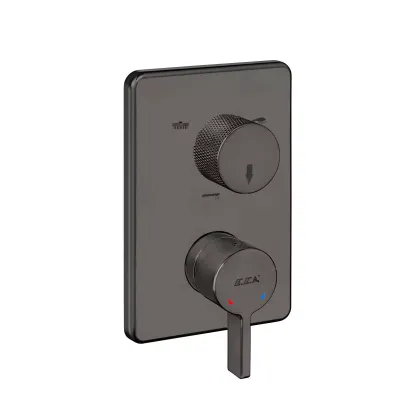 Eca Life Mat Antrasit Banyo/Duş 3 Yollu Sıva Üstü 102167322C5-K - 2