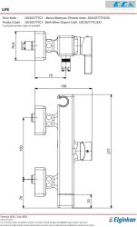 Eca Life Mat Siyah 102102777C1 Ürün Kodlu Banyo Bataryası - 2