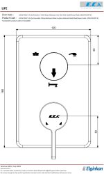 Eca Life Mat Siyah A. Banyo/Duş 3 Yollu Sıva Üstü 102167322C1-K - 3