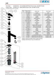 Eca Life Mat Siyah Kollu Sabit Lavabo Bataryası 102188777C1 - 3