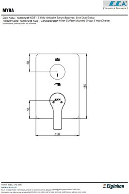 Eca Luna Altın Görünüm Ank. Banyo/Duş 2 Yollu S.Ü 102167236A1-KDE - 3