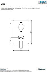 Eca Luna Krom Ankastre Banyo/Duş 2 Yollu Sıva Üstü 102167236-KDE - 2
