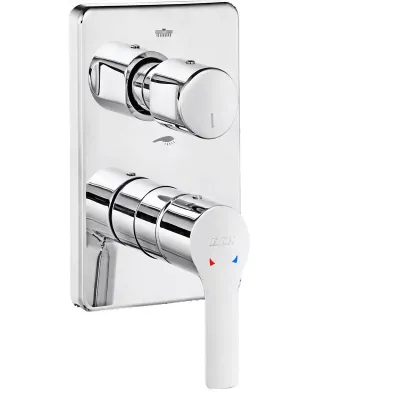 Eca Luna Krom Ankastre Banyo/Duş 2 Yollu Sıva Üstü 102167236-KDE - 1