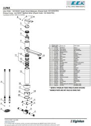 Eca Luna Krom Renkli H 84 cm Ayaklı Küvet Bataryası 102162007 - 4