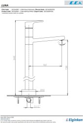 Eca Luna Krom Renkli H 84 cm Ayaklı Küvet Bataryası 102162007 - 3