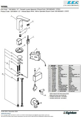Eca Luna Krom Fotoselli Lavabo Bat Elektrikli T Adaptör 108108054 - 5