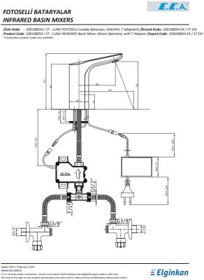 Eca Luna Krom Fotoselli Lavabo Bat Elektrikli T Adaptör 108108054 - 4