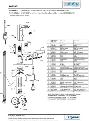 Eca Luna Krom Fotoselli Lavabo Bataryası Elektrikli 108108052 - 5