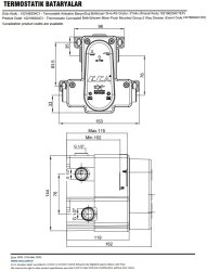 Eca Mat Siyah Termostatik Ank Banyo/Duş Batarya 2 Yollu Sıva Altı - 4