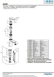Eca Niobe Ecotechnology Krom Kireç Kırıcı Sabit Lavabo Bataryası - 3