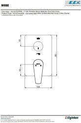 Eca Niobe Krom Ankastre Banyo/Duş 2 Yollu Sıva Üstü 102167243-KDE - 2