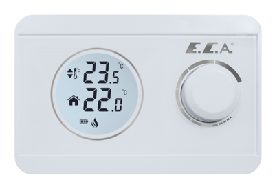 Eca Poly Pure 100W Dijital Pilli On-Off Kablosuz Oda Termostatı - 2
